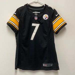 Women’s Nike On Field Steelers Roethlisberger Jersey LG #7